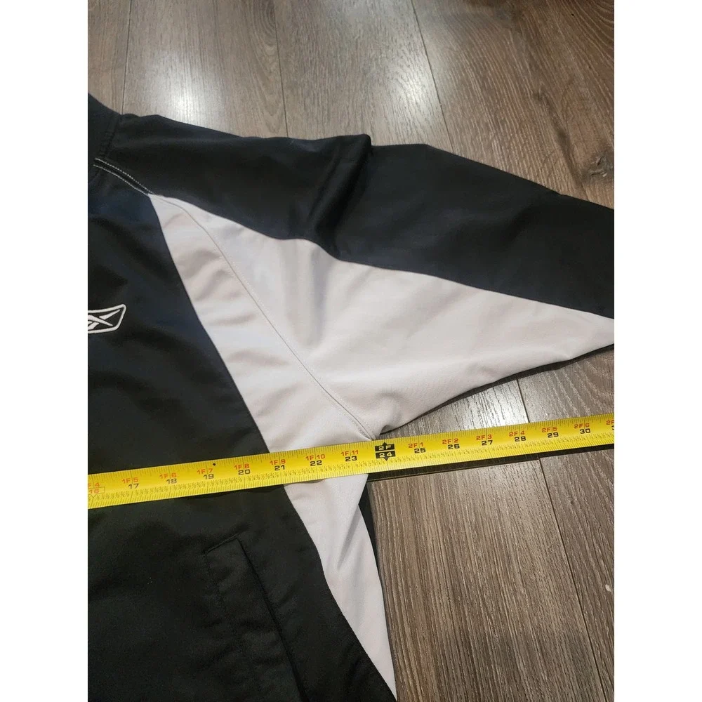 Reebok Men's XL Y2K Vintage Full Zip Track Jacket Vector Logo Athletic Bomber